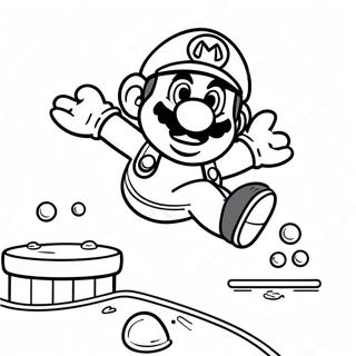 Pagina Para Colorir Do Mario Pulando Sobre O Goomba 38447-31971