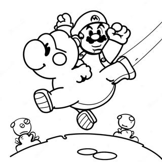 Pagina Para Colorir Do Mario Pulando Sobre O Goomba 38447-31972