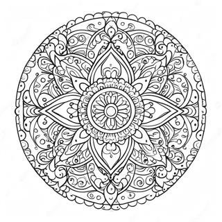 Pagina Para Colorir De Mandala Simetrica 38456-31967