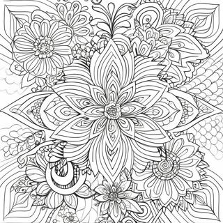 Pagina Para Colorir De Flor Simetrica Intricada 38457-31976