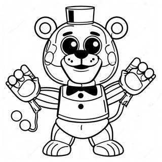 Pagina Para Colorir Do Fnaf Puppet Em Acao 38517-32022