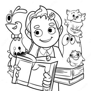 Pagina Para Colorir De Personagens De Livros Coloridos 3851-3119