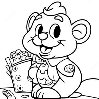 Chuck E Cheese Páginas Para Colorir