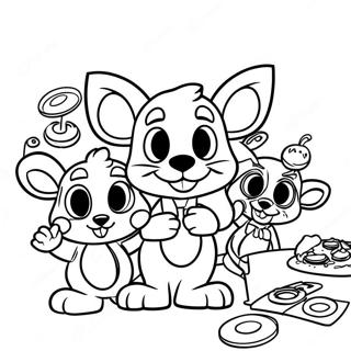 Pagina Para Colorir Do Chuck E Cheese Com Amigos 3861-3126