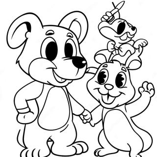 Pagina Para Colorir Do Chuck E Cheese Com Amigos 3861-3127