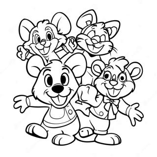 Pagina Para Colorir Do Chuck E Cheese Com Amigos 3861-3128