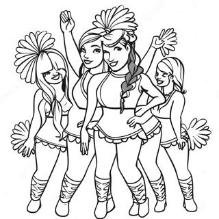 Pagina Para Colorir Cheerleaders Dos Atlanta Falcons 38637-32119