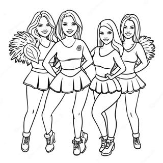 Pagina Para Colorir Cheerleaders Dos Atlanta Falcons 38637-32120