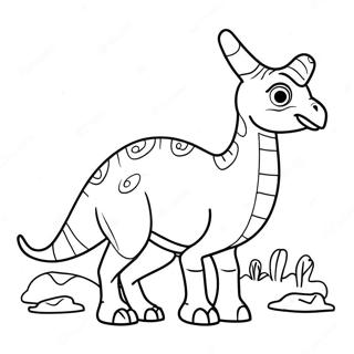 Parasaurolophus Páginas Para Colorir