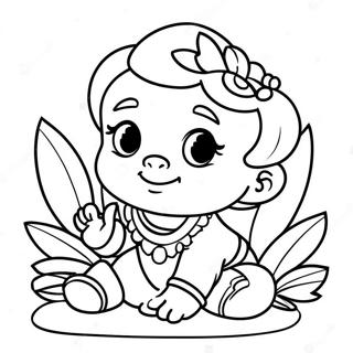 Pagina Para Colorir Da Bebe Jasmine 38706-32166