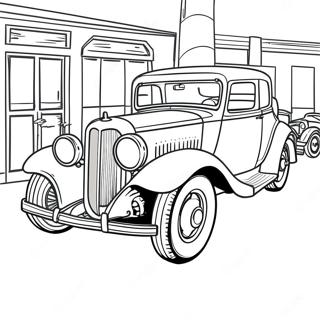 Pagina Para Colorir De Carro Classico Vintage 38717-32181