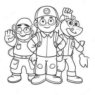 Pagina Para Colorir De Personagens Divertidos Do Vbs 38777-32229