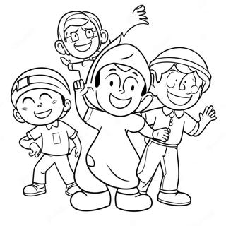 Pagina Para Colorir De Personagens Divertidos Do Vbs 38777-32231