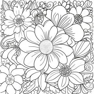 Pagina Para Colorir Floral Grunge Vintage 3891-3149