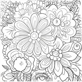 Pagina Para Colorir Floral Grunge Vintage 3891-3152