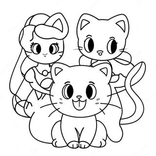 Tokyo Mew Mew Páginas Para Colorir