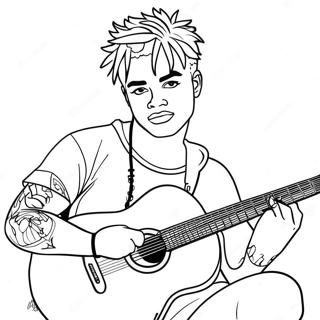 Pagina Para Colorir Xxxtentacion Com Guitarra 39098-32462