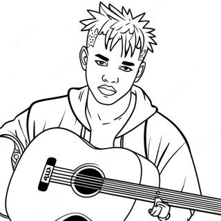 Pagina Para Colorir Xxxtentacion Com Guitarra 39098-32463