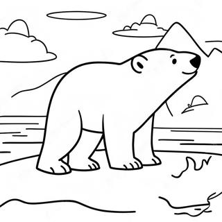 Pagina Para Colorir Urso Polar Aventureiro Explorando O Artico 39108-32480