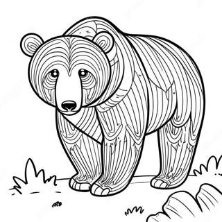 Urso Marrom Páginas Para Colorir