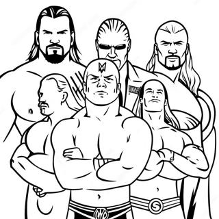 Pagina Para Colorir Dos Superstars Da Wwe Em Acao 39188-32541