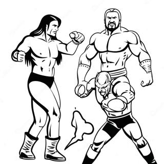 Pagina Para Colorir Dos Superstars Da Wwe Em Acao 39188-32544