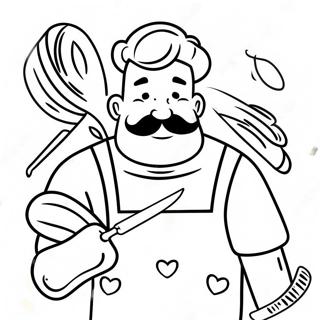 Pagina Para Colorir Do Barbeiro Bread Engracado Com Tesouras 39358-32685