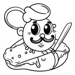 Pagina Para Colorir Do Barbeiro Bread Engracado Com Tesouras 39358-32688