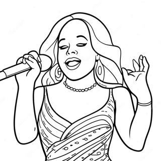 Mariah Carey Cantando No Palco Pagina Para Colorir 39378-32692