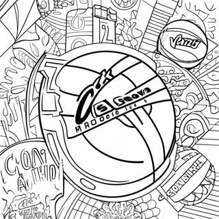 Pagina Para Colorir Do Logo Da Nba 39427-32722