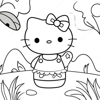 Pagina Para Colorir Da Hello Kitty Verao Divertido 39447-32738