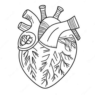 Pagina Para Colorir Anatomia Detalhada Do Coracao 3951-3200