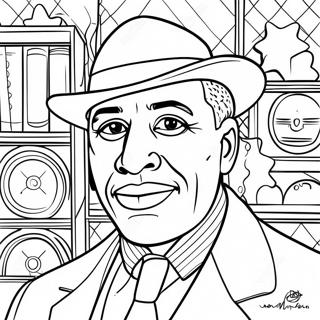 Pagina Para Colorir Do Inventor Garrett Morgan 39528-32811