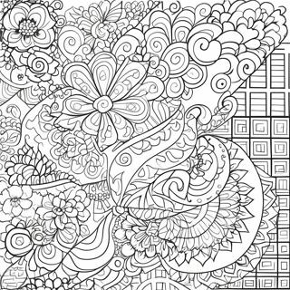 Pagina Para Colorir De Padroes Quadrados Coloridos 39678-32929