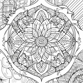 Pagina Para Colorir De Mandala De Geometria Sagrada 39747-32975