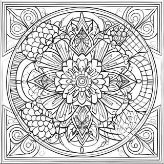 Pagina Para Colorir De Mandala De Geometria Sagrada 39747-32976