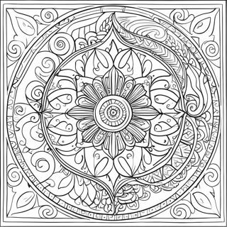 Pagina Para Colorir De Padroes Intricados De Geometria Sagrada 39748-32977