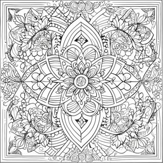 Pagina Para Colorir De Padroes Intricados De Geometria Sagrada 39748-32978