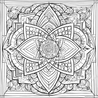 Pagina Para Colorir De Padroes Intricados De Geometria Sagrada 39748-32979