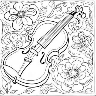 Violino Páginas Para Colorir