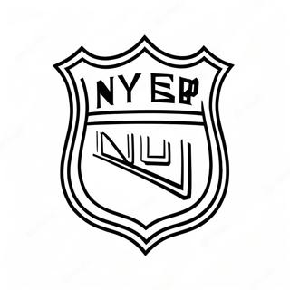 Pagina Para Colorir Do Logo Do Ny Rangers 39827-33040