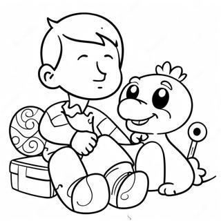 Pagina Para Colorir Do Irmao Mais Velho Brincando Com Brinquedos 39868-33070