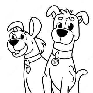 Pagina Para Colorir Do Scooby Doo E Shaggy Groovy 39918-33124