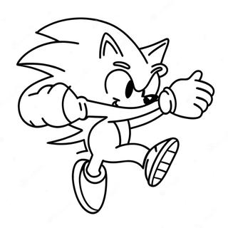 Pagina Para Colorir Sonic The Hedgehog Correndo Rapido 3991-3229