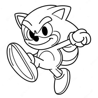 Pagina Para Colorir Sonic The Hedgehog Correndo Rapido 3991-3230