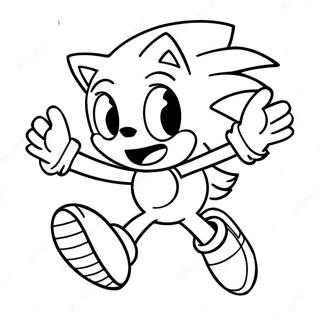 Pagina Para Colorir Sonic The Hedgehog Correndo Rapido 3991-3231