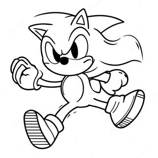 Pagina Para Colorir Sonic The Hedgehog Correndo Rapido 3991-3232