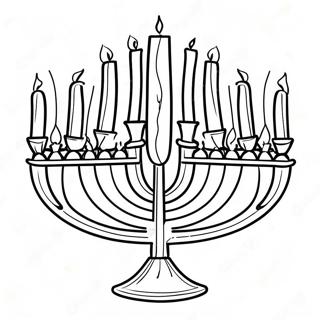 Pagina Para Colorir Da Menora De Hanukkah 39997-33171