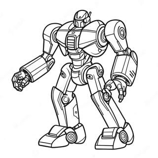 Pagina Para Colorir Robo Mecha Futurista 40068-33233