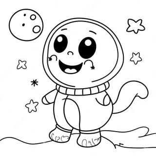 Pagina Para Colorir Personagem Fofo Sobre A Lua 40078-33254